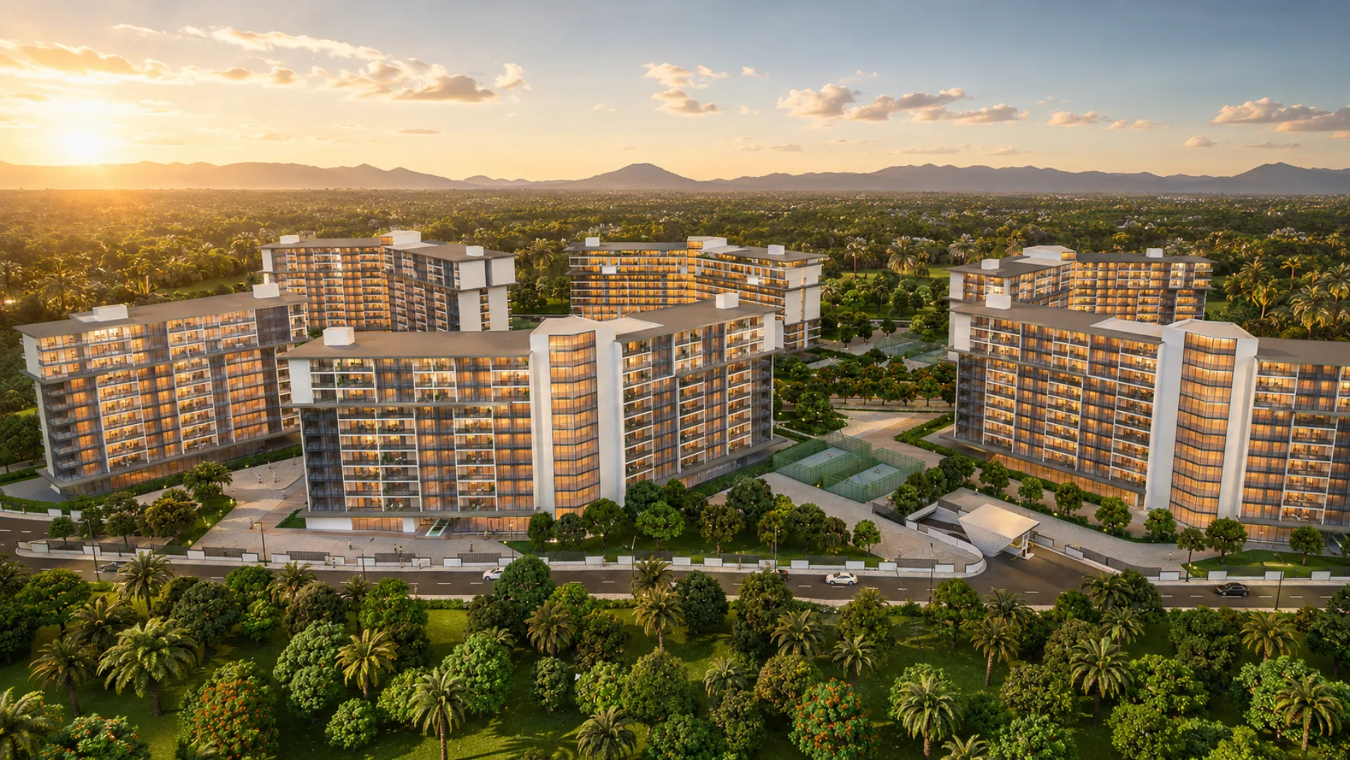 Yaafour 963 landscaped terrace and greenery